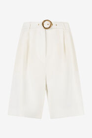 JC Bermuda Sartoriali Con Cintura Bianco UFT098-UF149