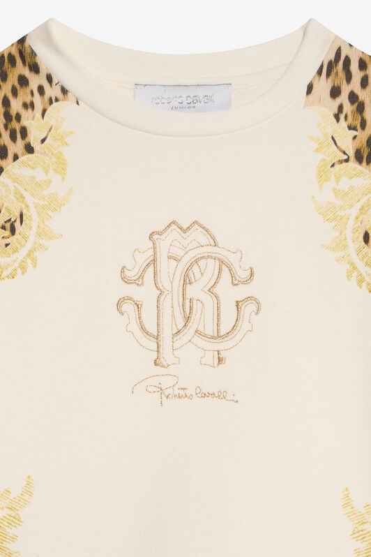JU Leopard Print Dress JU Leopard Print Dress MILKY WHITE VJT10A-CF050