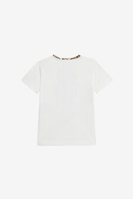 JU T-shirt en coton avec imprimé OPTICAL WHITE VJT62J-JD001