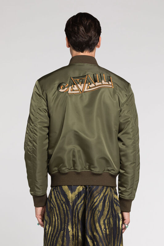 RC Logo-Embroidered Bomber Jacket RC Logo-Embroidered Bomber Jacket GREEN RRT403-SB084