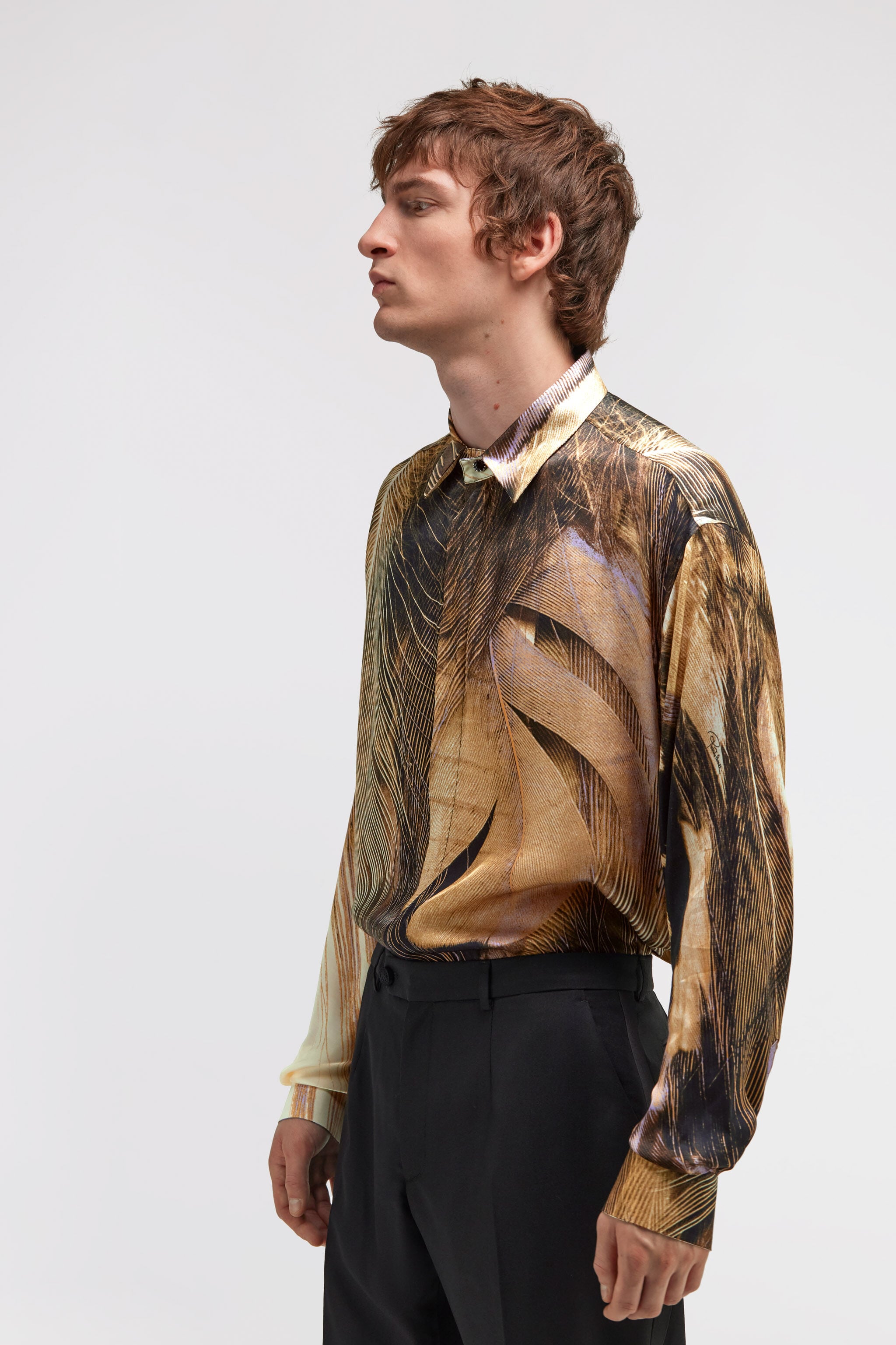RC Oversized shirt with Savage print Brown SMT720-6DL73