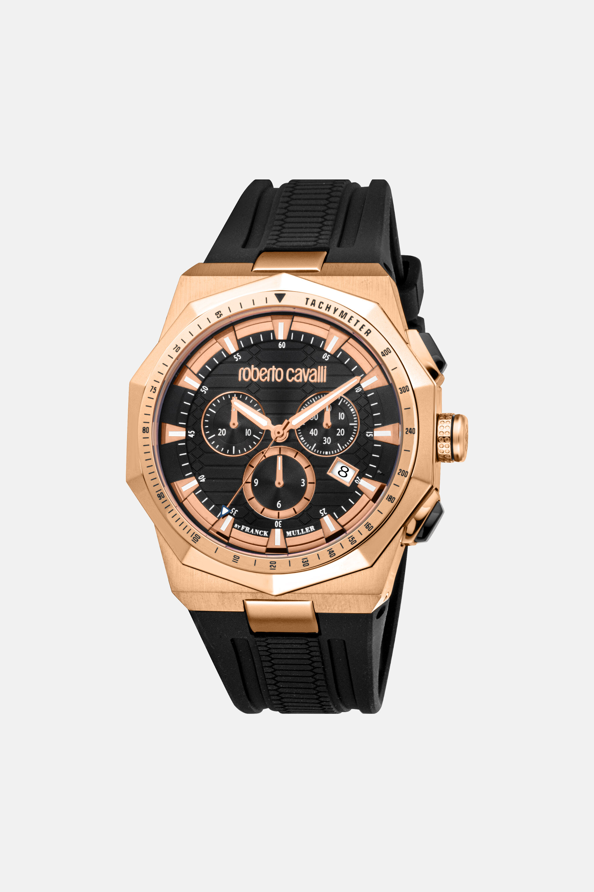 Roberto Cavalli by Franck Muller Men's Chronograph Watch in ROSE
