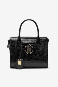 RC Sac à Main Noir avec Monogram RC BLACK QOB00D-PZO32