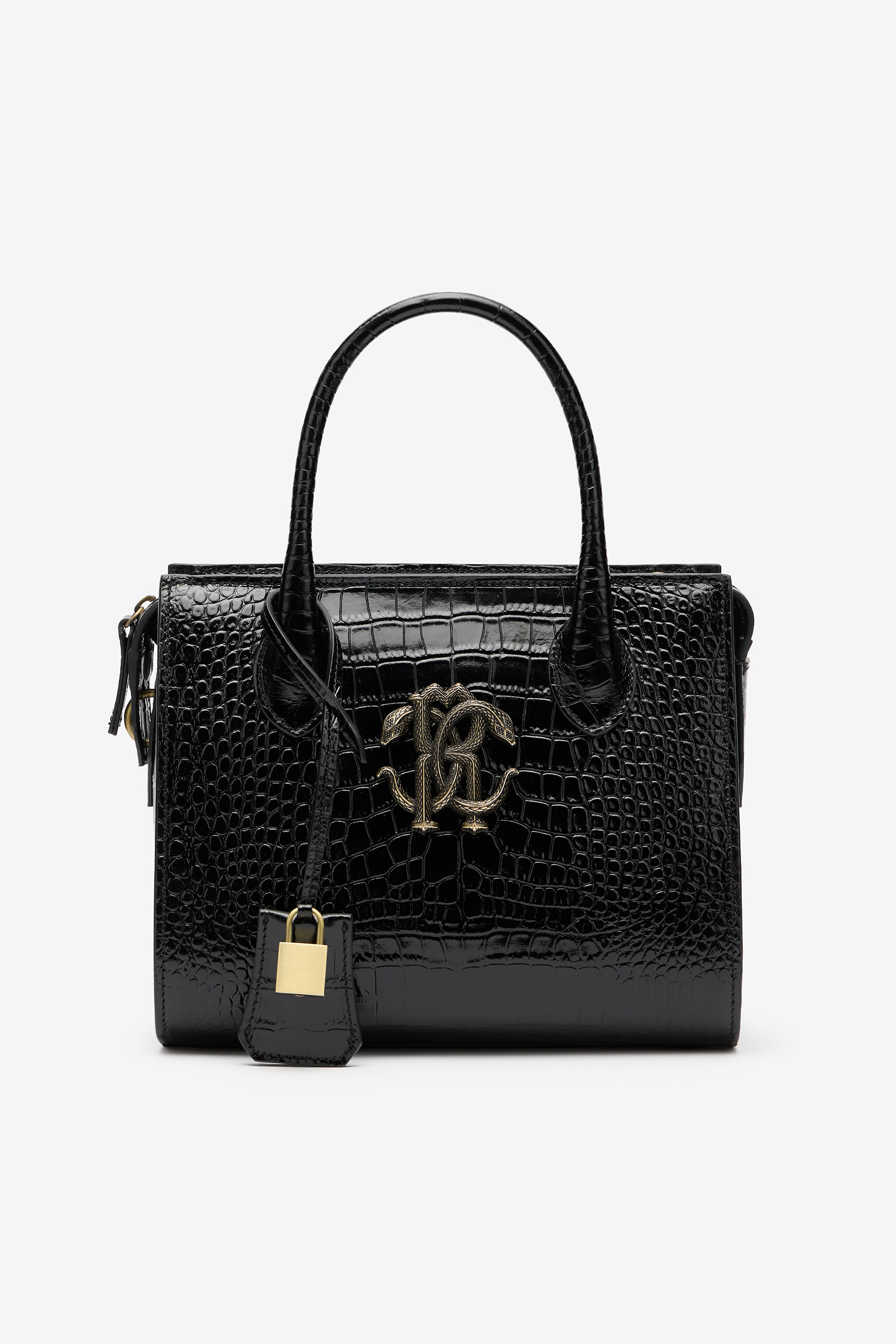 RC Sac à Main Noir avec Monogram RC BLACK QOB00D-PZO32