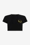 RC Crop top en coton avec tigres RC Crop top en coton avec tigres BLACK WQT63B-JD028