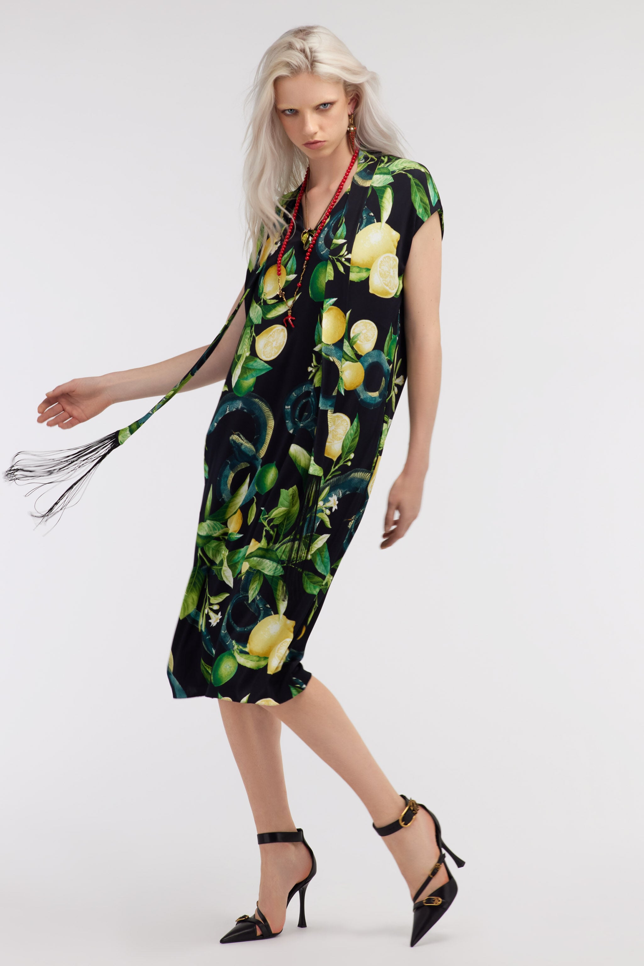 RC Dress Lemon print RC Dress Lemon print Black SKT130-JRI89