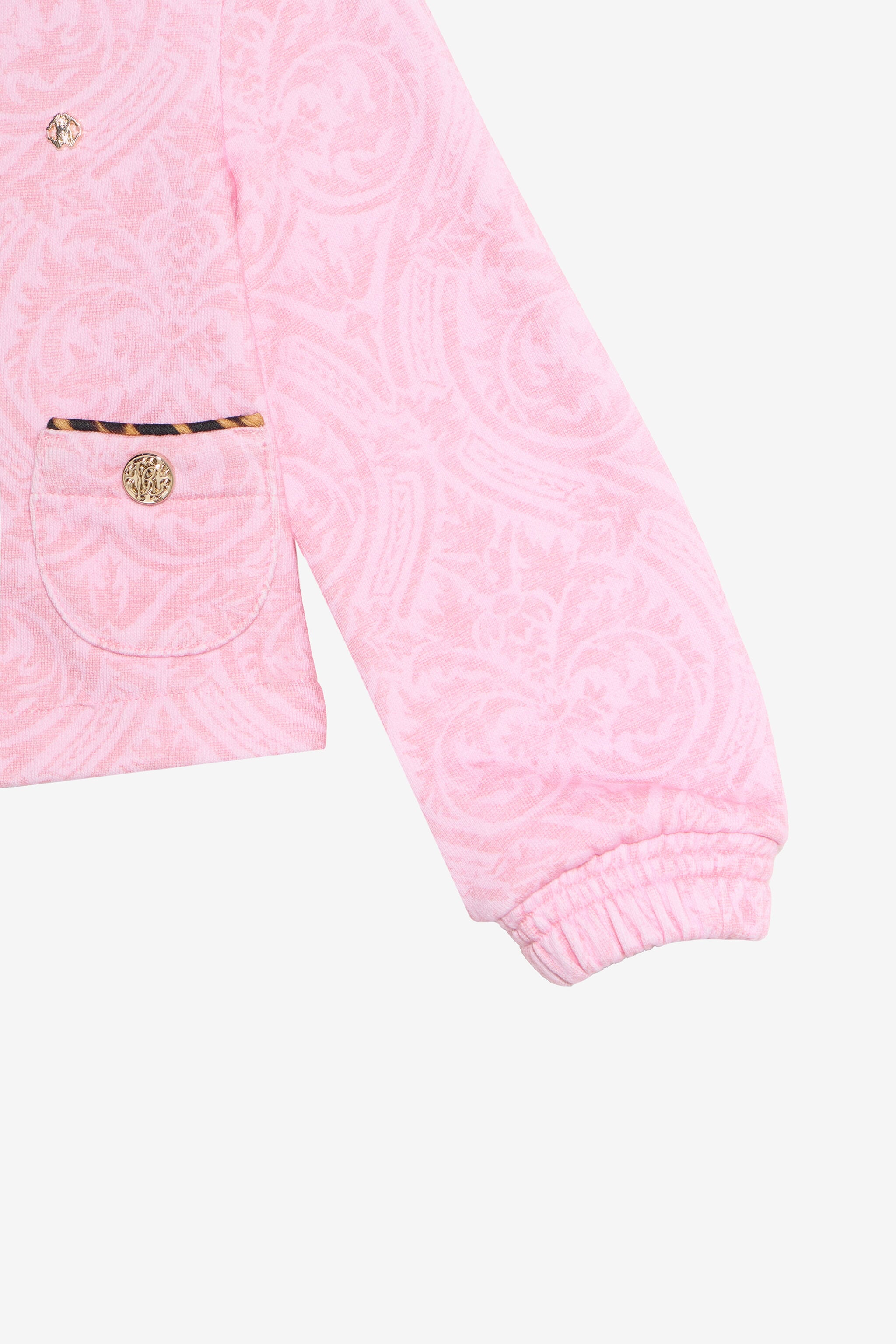JU Pink Cotton Sweatshirt JU Pink Cotton Sweatshirt BABY ROSE VJT692-5OP28