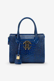 RC Borsa a Mano Blu Effetto Cocco BLUETTE QOB00D-PZO32
