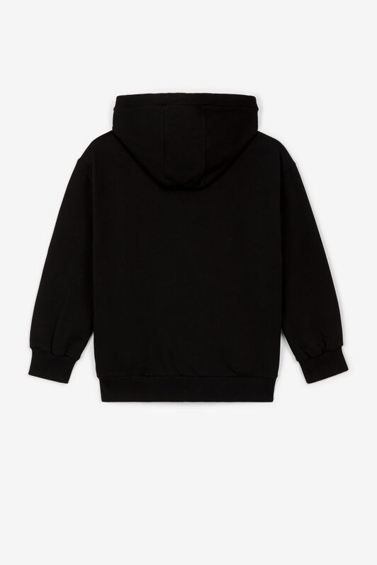 JU Phoenix And Logo-Print Hoodie Black PJT926-CF050