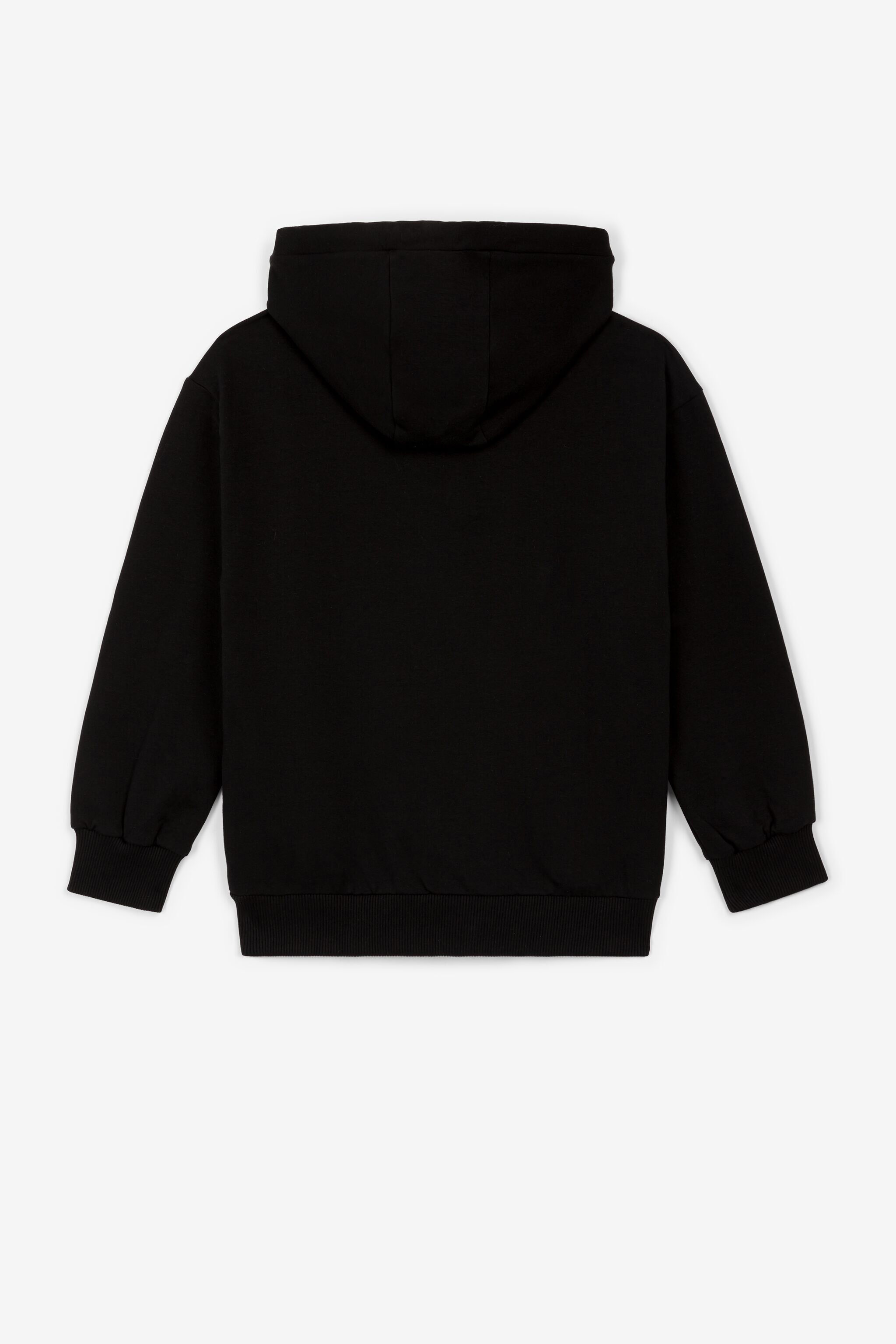 JU Phoenix And Logo-Print Hoodie Black PJT926-CF050