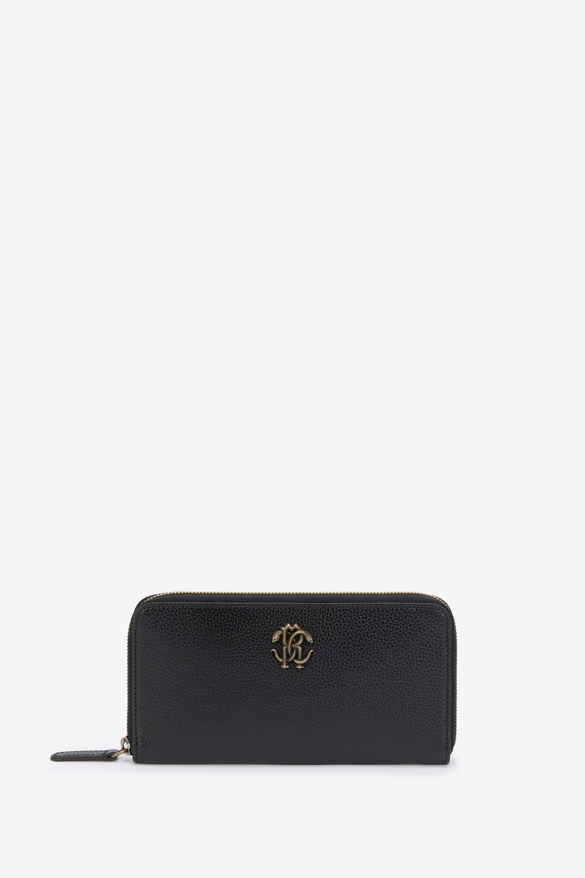 RC Black Zip-Around Wallet With Mirror Snake Monogram RC Black Zip-Around Wallet With Mirror Snake Monogram BLACK QOA00C-PZO37