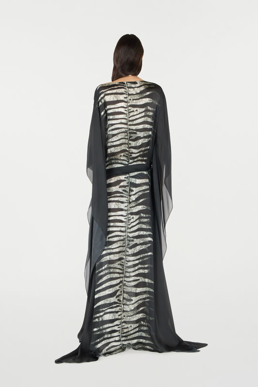 RC Dress With Belt And Zebra Print RC Dress With Belt And Zebra Print Black/White UKT180-CTN50