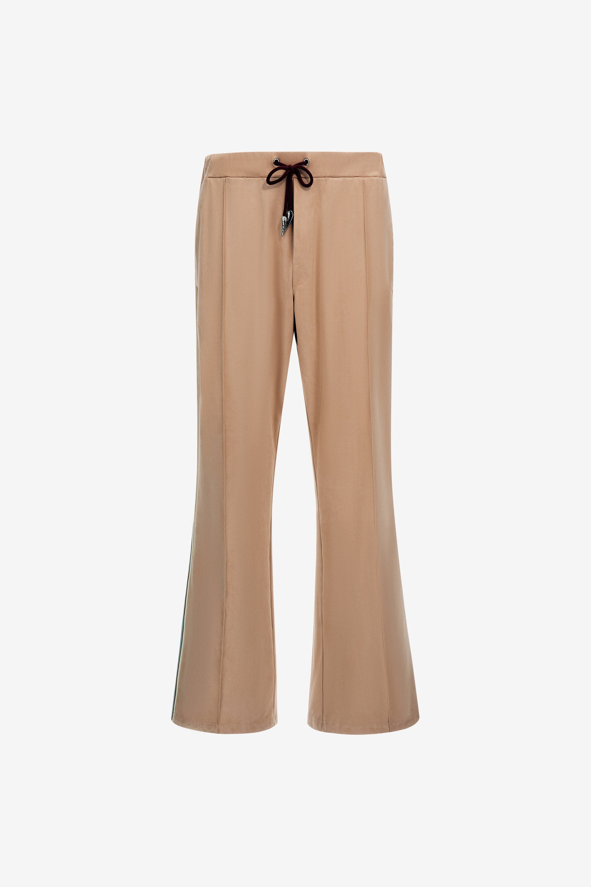 RC Pantalon Évasé Beige à Bandes Latérales Marron clair SRT25F-TO004
