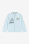 JU Sweat à logo et imprimé marin BABY BLUE OJT954-ISA2J