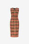 RC Tartan-Print Lace-Up Dress RC Tartan-Print Lace-Up Dress MULTICOLOR PKT112-LNE39