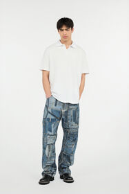 RC Jeans sobre la Colección Cápsula Patchwork Azul UMJ210-VT001