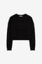 RC Logo-Embroidered Cropped Cotton Sweatshirt RC Logo-Embroidered Cropped Cotton Sweatshirt Black OKT66A-CF050