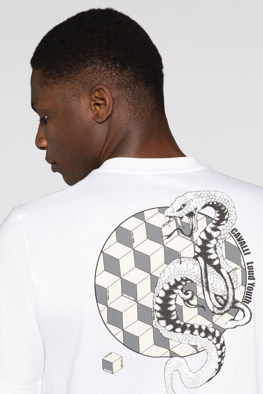 RC Graphic-Print Cotton T-Shirt RC Graphic-Print Cotton T-Shirt White RRT61R-JD060