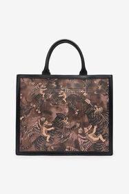 JC Borsa shopping con borchie Marron SFB183-SF678