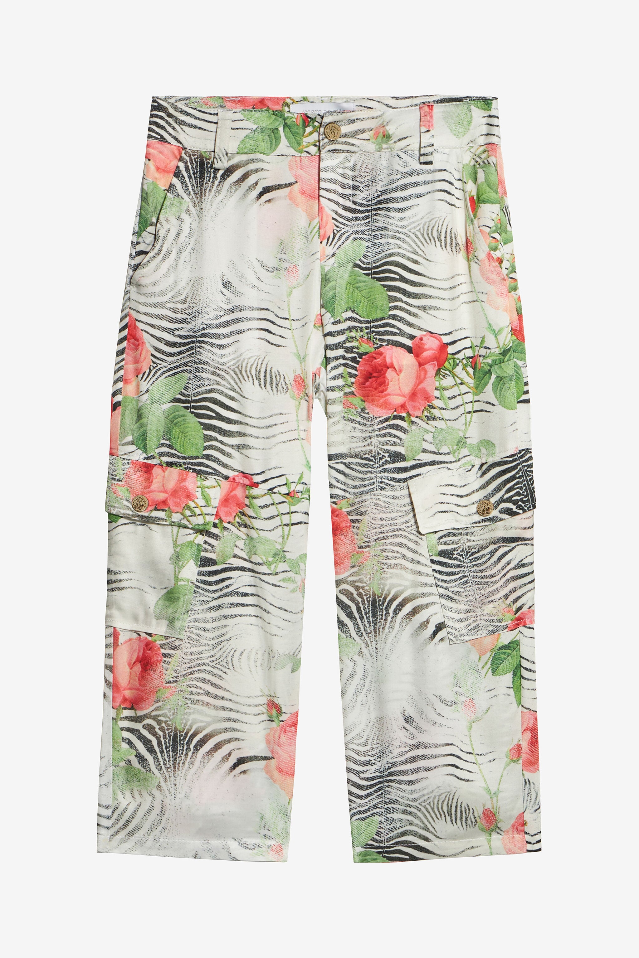 JU Pantalon À Imprimé Mini Zebra Et Roses JU Pantalon À Imprimé Mini Zebra Et Roses MULTICOLOR ZEBRA ROS UJT23C-6DO47