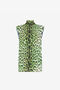 RC Jaguar And Exotic Stripe-Print Top RC Jaguar And Exotic Stripe-Print Top Light green QKT641-7HF53