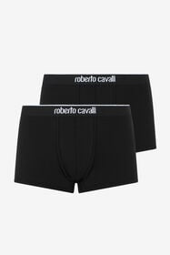 RC Black Cotton Boxer Shorts Bi-Pack BLACK TRO20B-JJ016
