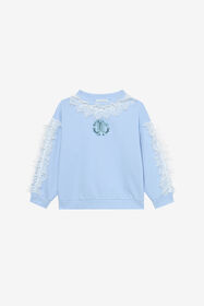 JU Sweatshirt With RC Monogram Light blue UJT66E-CF050