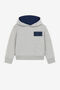 JU Logo-Appliqué Hoodie Gray PJT906-CF050