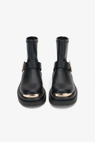 JC Black Ankle Boots BLACK VFS132-VF660