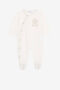 JU Embroidered-logo babygrow JU Embroidered-logo babygrow Gold Platinum QJT890-JV025