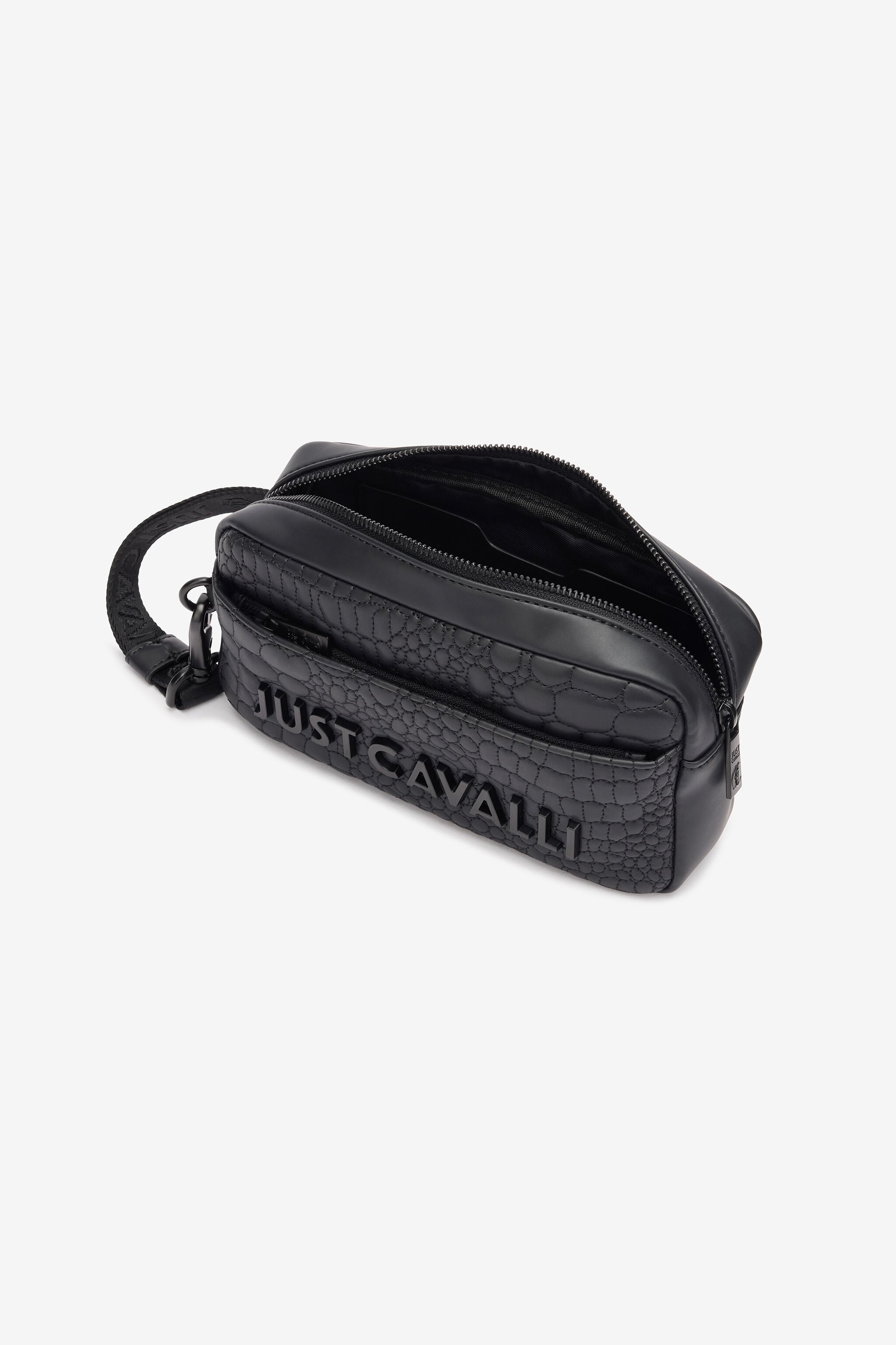 JC Crossbody Bag With Lettering Black TFB008-TF278