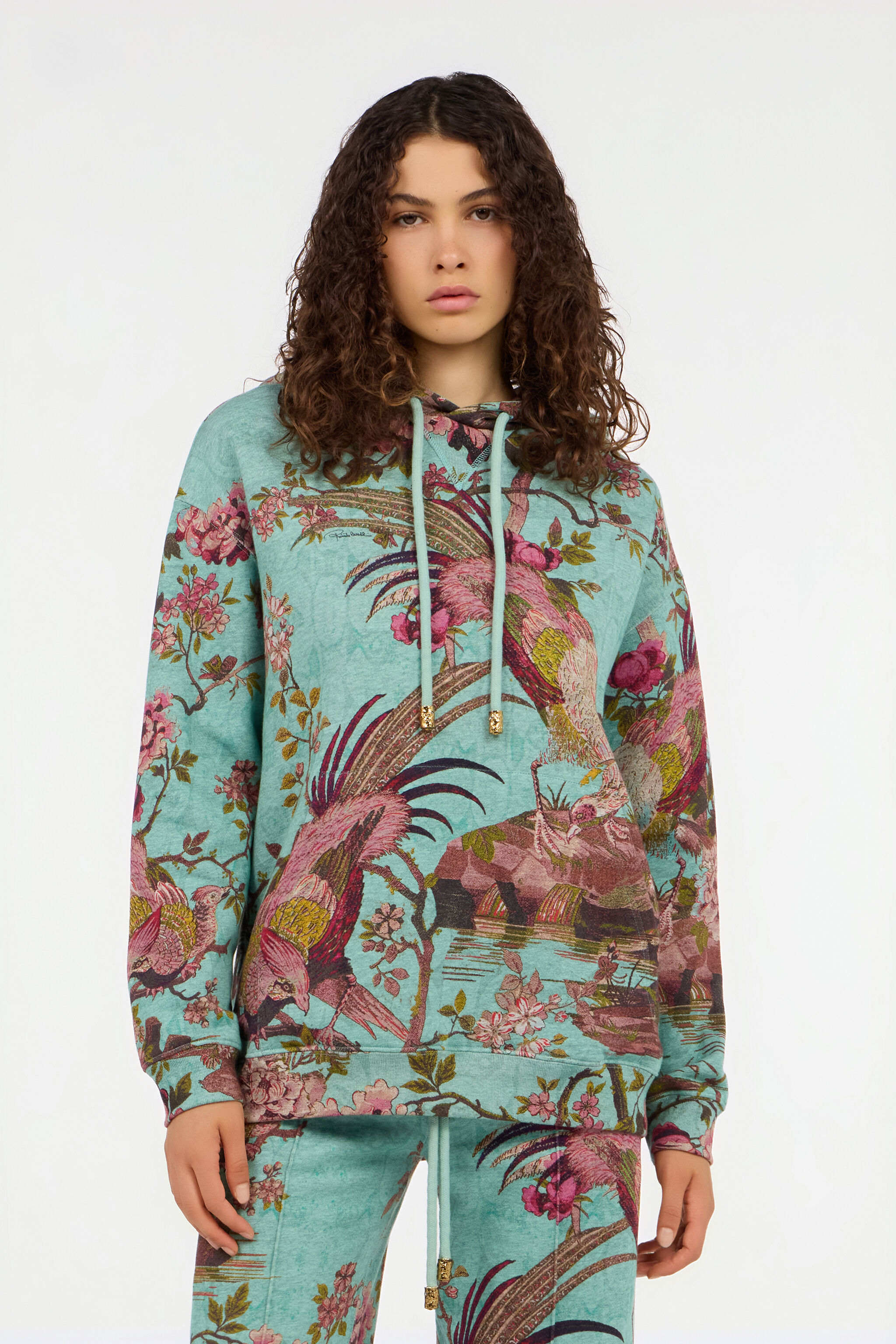 RC Multicolor-Sweatshirt mit Oriental Bird-Print RC Multicolor-Sweatshirt mit Oriental Bird-Print PISCINA/ROSA VKT67A-2GP76