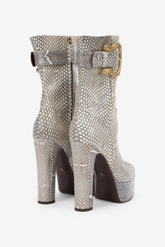 RC Elaphe Leather Platform Ankle Boots RC Elaphe Leather Platform Ankle Boots JEANS XQS003-UBA01