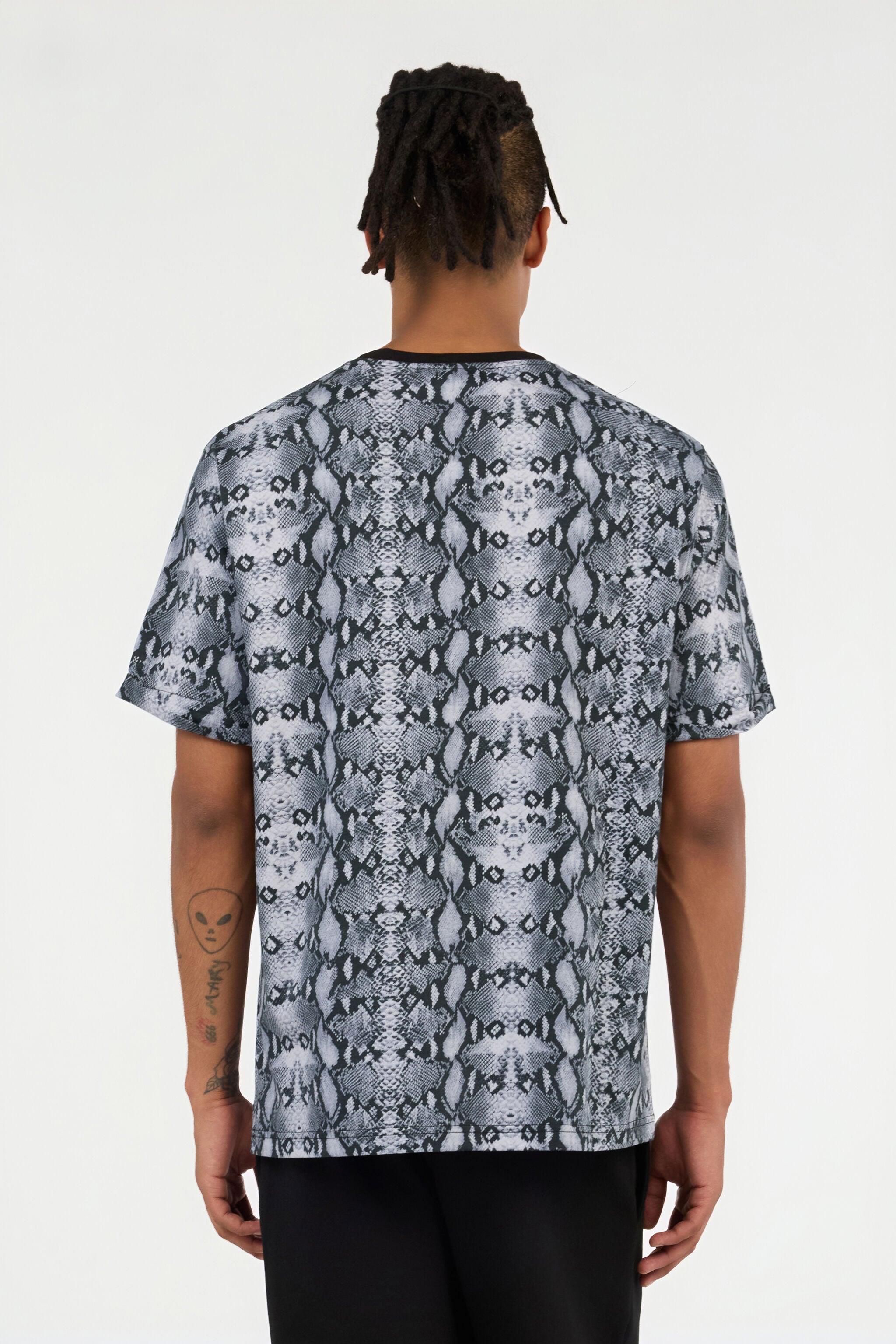 RC Python Print T-Shirt BLACK QOT62C-JFR25