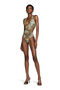 RC Zebra-Print Cut-Out Swimsuit RC Zebra-Print Cut-Out Swimsuit Hellgrün/Schwarz KSW00G-HVI20