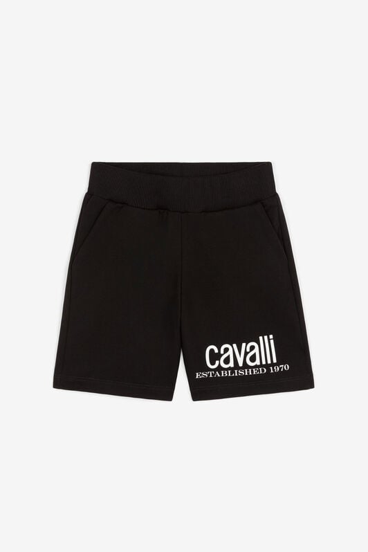 JU Logo-Print Shorts JU Logo-Print Shorts Black OJT223-ISA2J