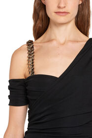 RC Chain strap dress BLACK IWT123-JJ049