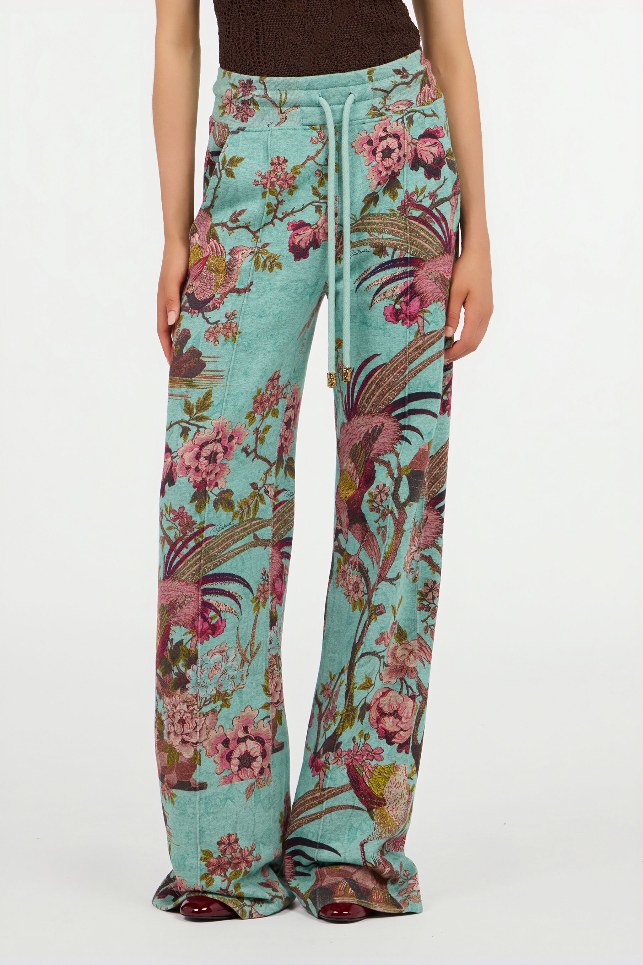 RC Multicolor pants with Oriental Bird print RC Multicolor pants with Oriental Bird print PISCINA/ROSA VKT20B-2GP76