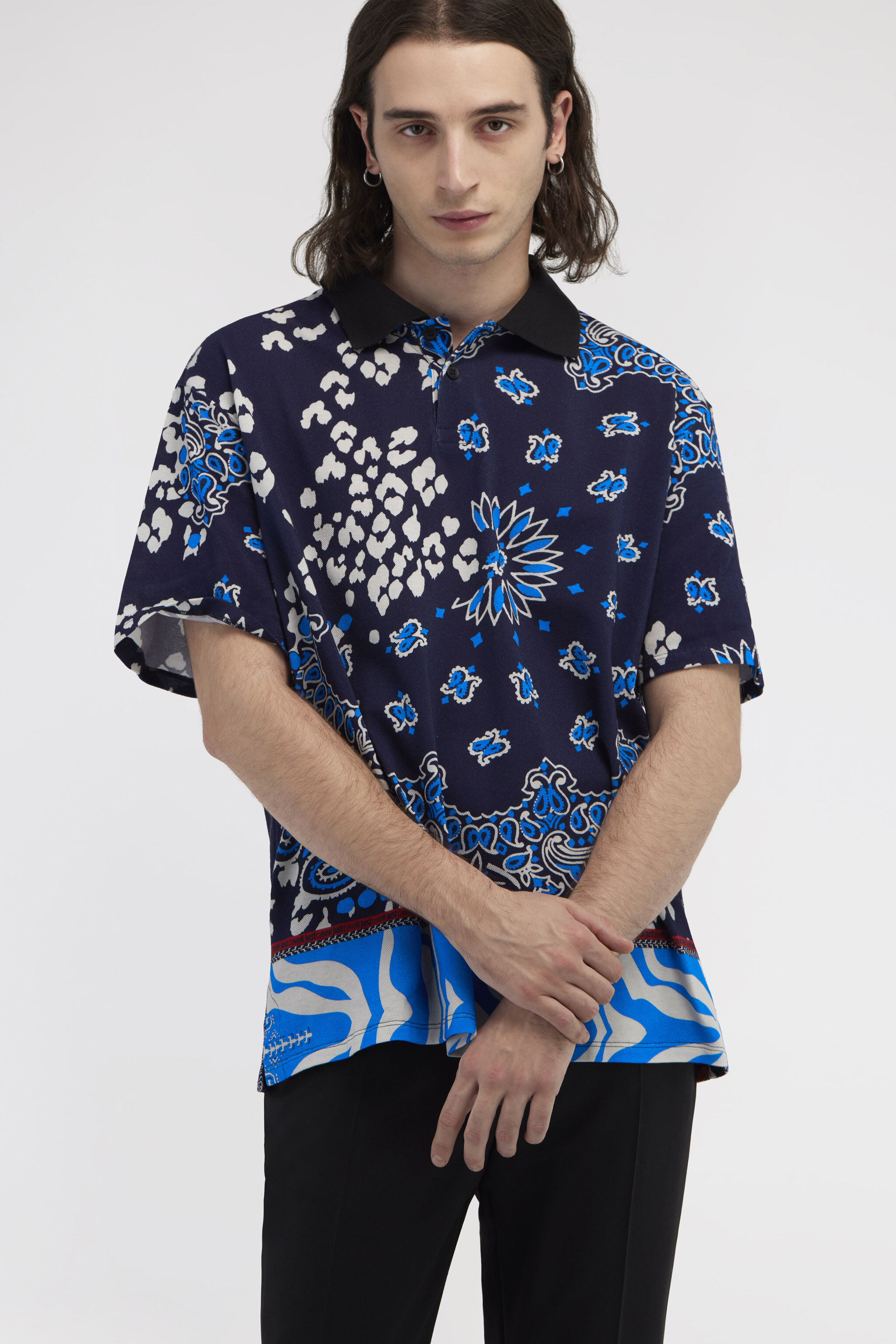 JC Polo shirt by Just Cavalli JC Polo shirt by Just Cavalli Blue RRT906-RR168