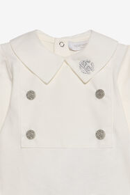JU Eleganter, zweireihiger Baby-Body IVORY XJT61N-JD005