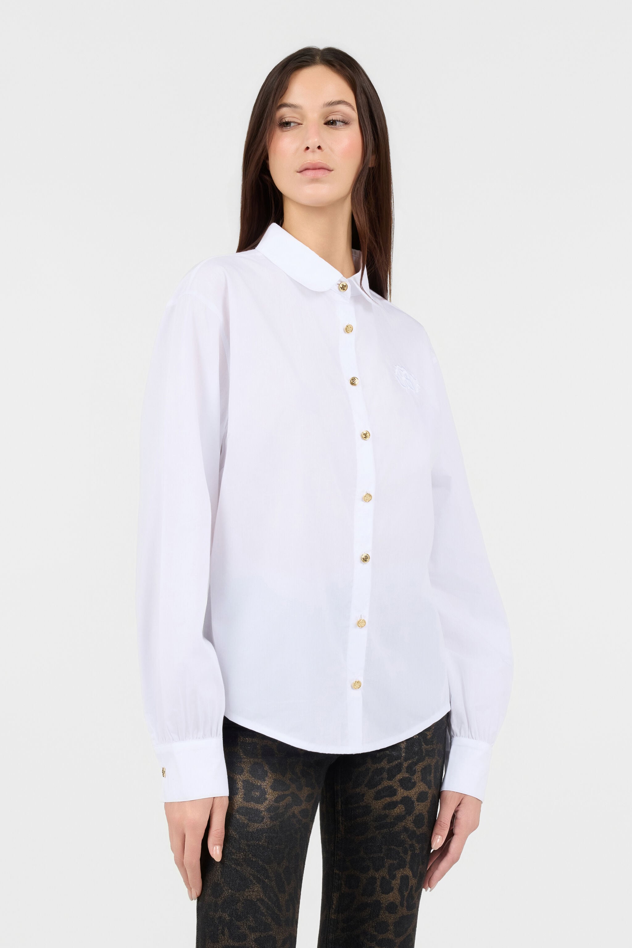 RC Camicia Bianca Con Bottoni Dorati RC Camicia Bianca Con Bottoni Dorati WHITE TOT70C-FA005