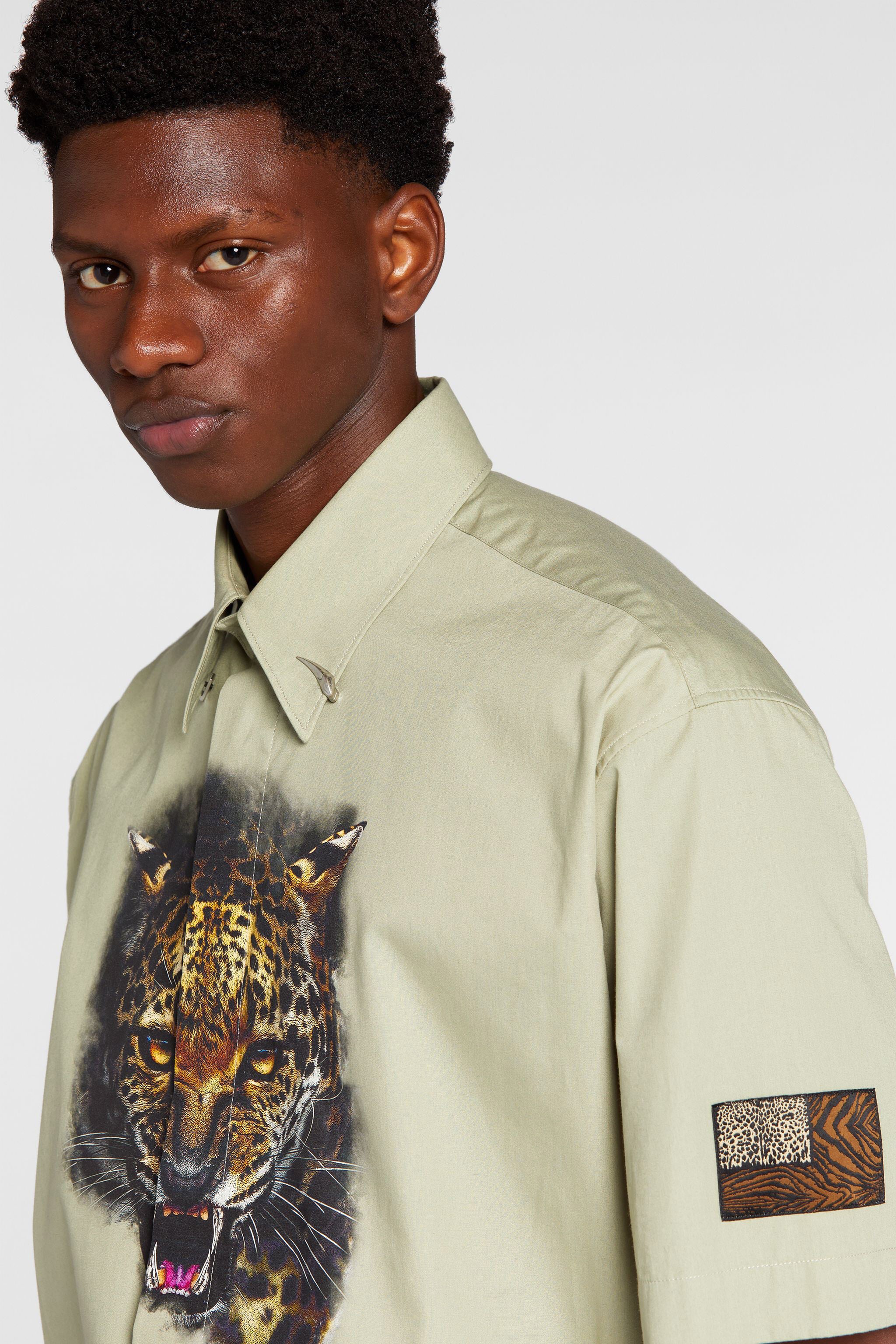 RC Felix-Print Cotton Shirt RC Felix-Print Cotton Shirt Light green ORT750-CH087