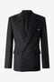 RC Blazer Croisé En Laine Mélangée RC Blazer Croisé En Laine Mélangée Noir URT420-WP066
