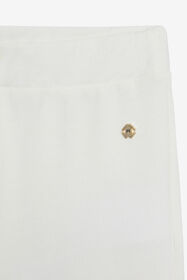 JU Pantalon blanc avec détail doré MILKY WHITE VJT201-CF050