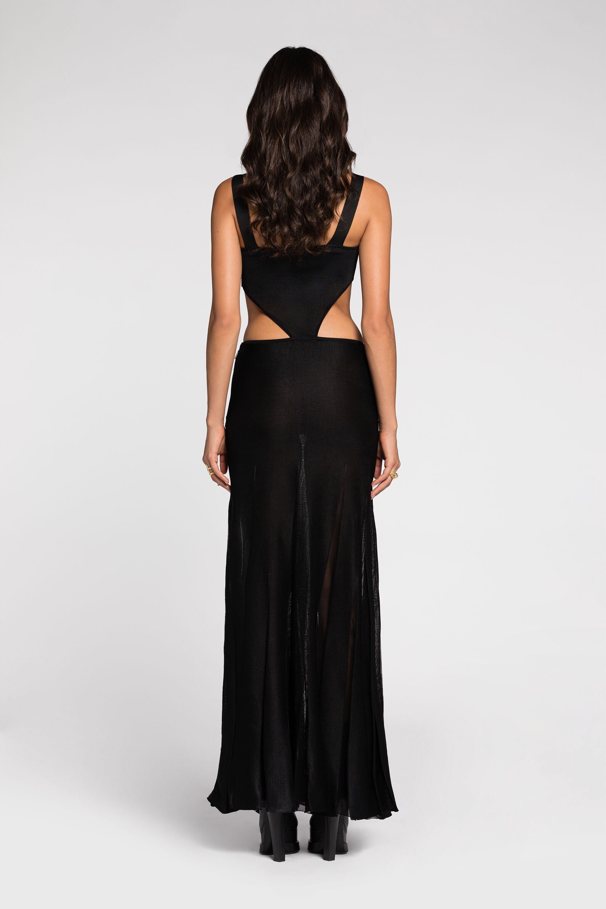 RC Ring-embellished dress RC Ring-embellished dress Black RKM107-MG011