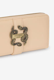 JC Portafoglio con logo serpente Marron clair SFP005-SF786