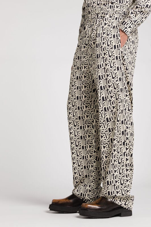 RC Logo-Print Trousers RC Logo-Print Trousers BLACK RRT221-1Z020