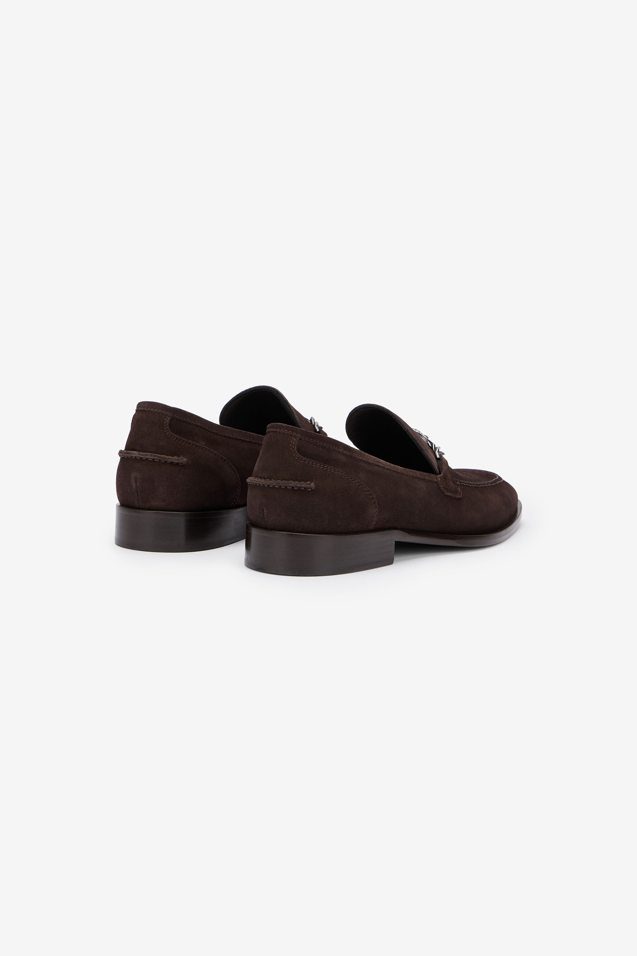 RC Brauner Wildleder-Loafer DARK BROWN QOS00H-PC001