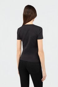 JC T-Shirt Nera con Logo BLACK/GOLD Q61459-Q0362