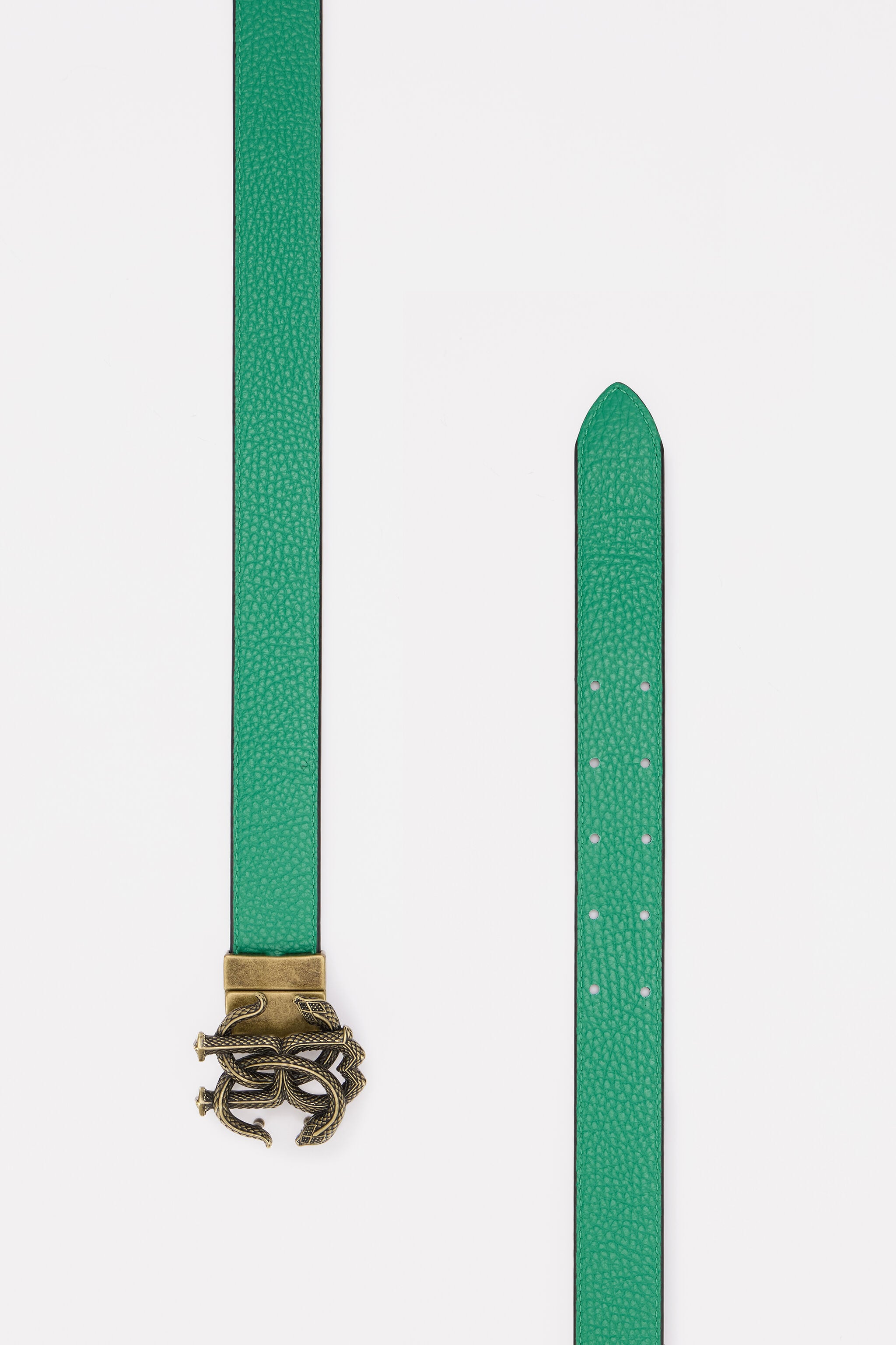 RC Green Logo Belt With Mirror Snake Monogram RC Green Logo Belt With Mirror Snake Monogram BLACK/GREEN QOC00C-PZO33